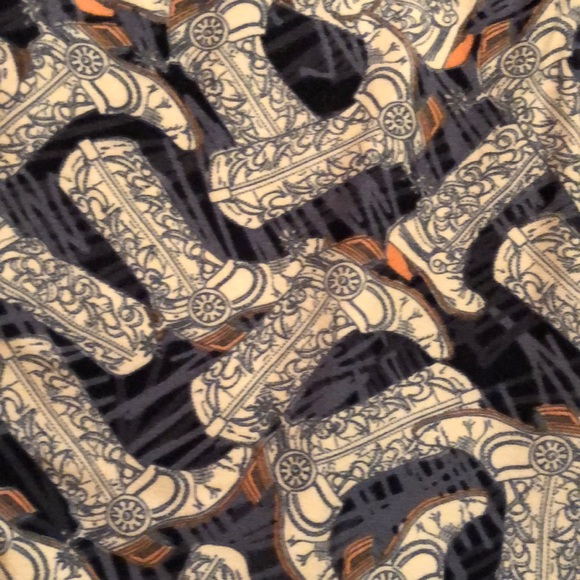 NWOT Lularoe Cowboy Boot OS Leggings - Picture 2 of 2